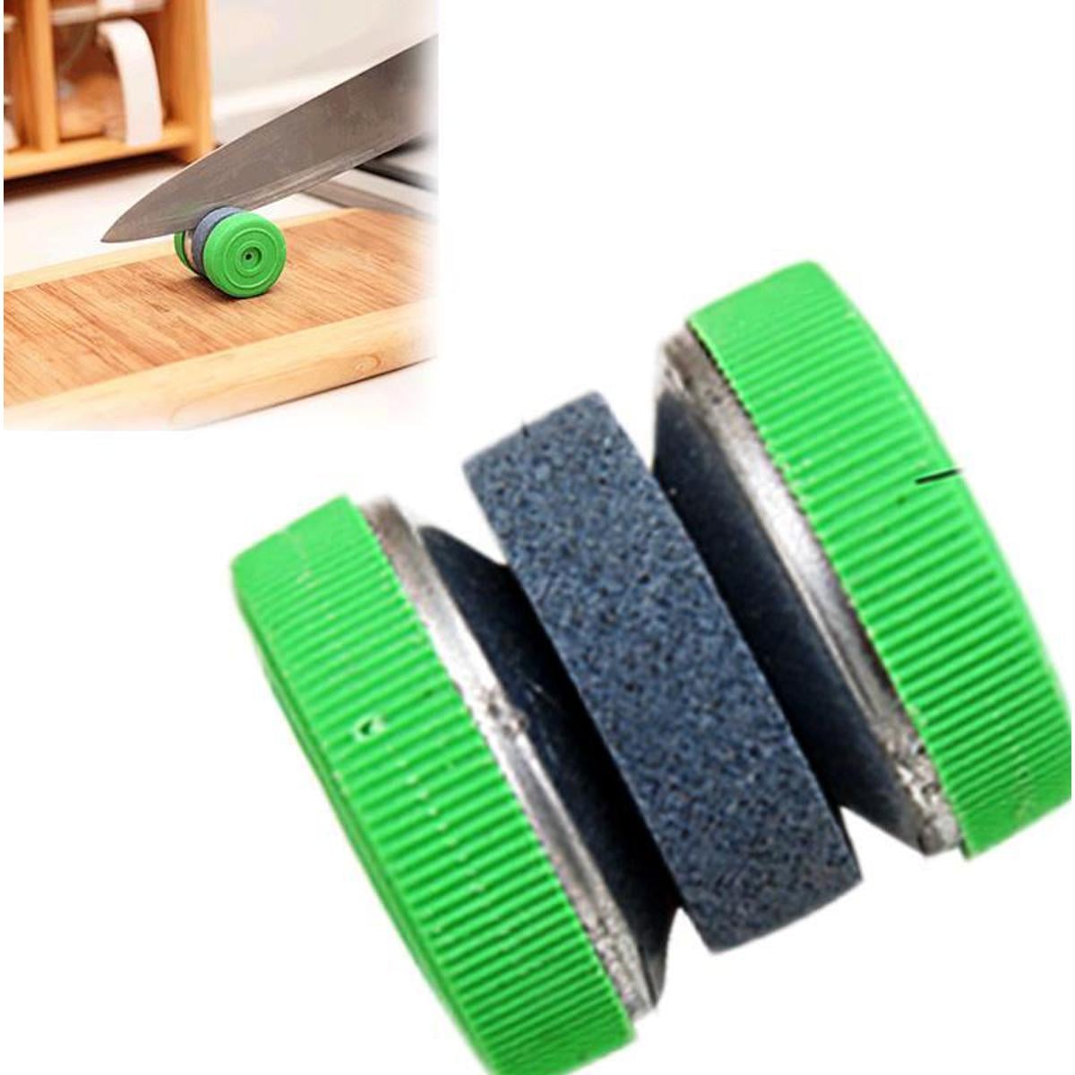 Picture of Compact High-Quality Kn-ife Sharpener with Double-Sided Grinding Wheel -Durable Kitchen Sharpening Tool Multicolor 