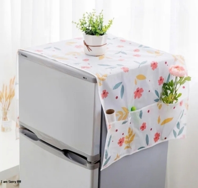 Picture of Fridge Top Covers Dust Proof Cover With Storage Bags Multicolor 
