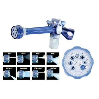 Picture of Water 8 in 1 Turbo Water Spray Gun for Car Washing/Gardening with inbuilt Soap Dispenser Tank  