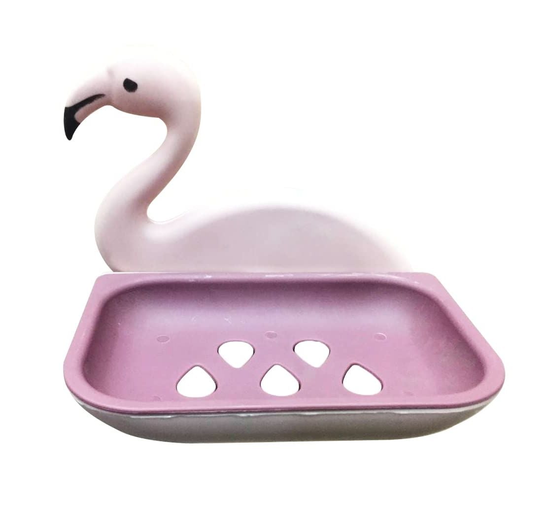 Picture of No Drill Sticky Soap Case Holder With Magic Sticker Bathroom Pvc Soap Case Holder Toilet Shower Soap Dish - 1 pcs Brush Holder -soap holder Multicolor 