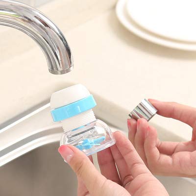 Picture of 360 Degree Anti spattering Water Saving Faucet Extended Filter Kitchen Plastic Faucet Adjustable Nozzle Shower Head (Multicolor/Standard) Multicolor 