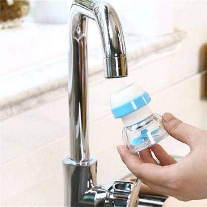 Picture of 360 Degree Anti spattering Water Saving Faucet Extended Filter Kitchen Plastic Faucet Adjustable Nozzle Shower Head (Multicolor/Standard) Multicolor 