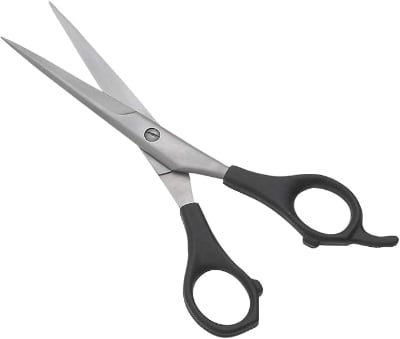 Picture of Professional Hair cutting barber and hair Thinning Scissors, Texturizing Shears Salon Razor Soft Easy Finger Inserts Black 