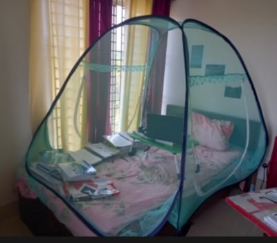 Picture of Double Bed Size Smart Automatic Mosquito net Self standing  