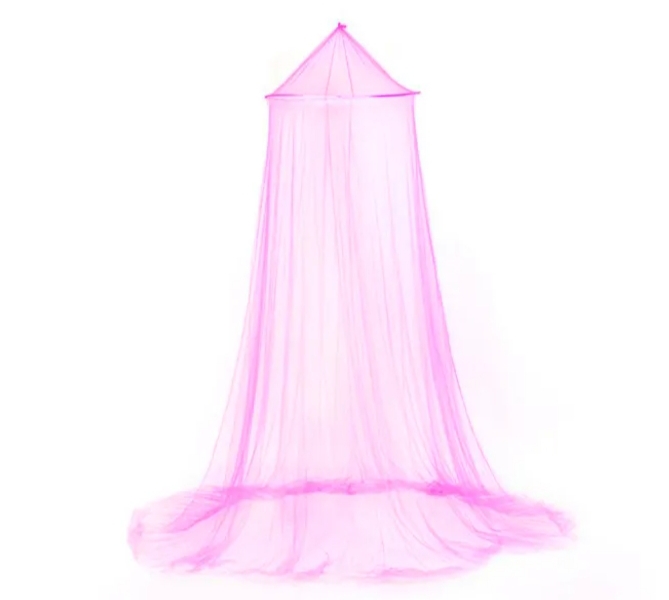 Picture of Ceiling Mosquito Net for single bed-গম্বুজ মশারি Pink 