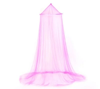 Picture of Ceiling Mosquito Net for single bed-গম্বুজ মশারি Pink 