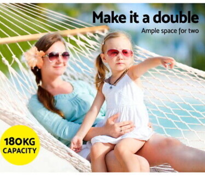 Picture of Hammock Cotton Rope Hanging Chair Swing Seat Outdoor Indoor Camping Garden Multicolor 