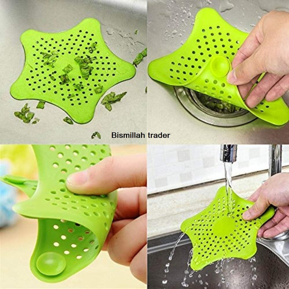 Picture of 4 Pc Sink Filter Kitchen Sink Strainer Sewer Drain Strainer Bathtub Drain Cover Hair Catcher Multicolor 