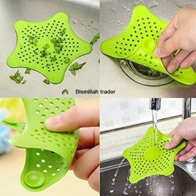 Picture of 4 Pc Sink Filter Kitchen Sink Strainer Sewer Drain Strainer Bathtub Drain Cover Hair Catcher Multicolor 