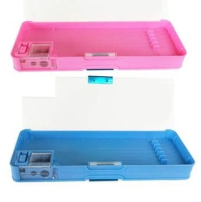 Picture of Magnetic Calculator pencile box Sharpener for Girls and Boys | Cartoon Printed Pencil Box Stylish Pencil And Accessory Cases For School 1 Pack Multicolor 