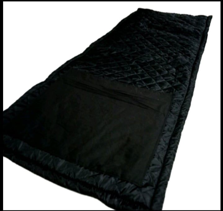 Picture of Camping Bed Mattress Pad Comfortable Roll-Up Sleeping Solution Black Single