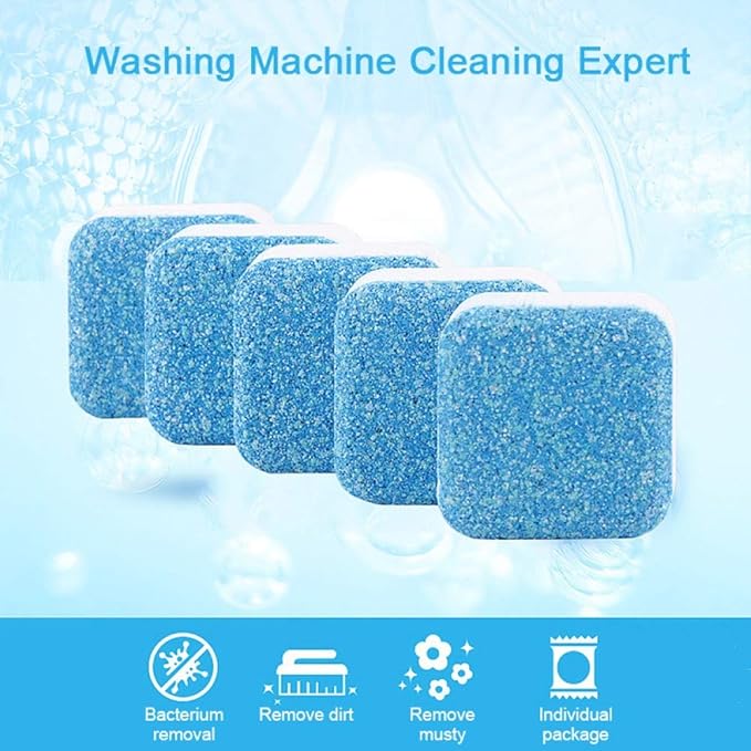 Picture of Washin machin tank cleaner 12 tab Deodor cleaner White 
