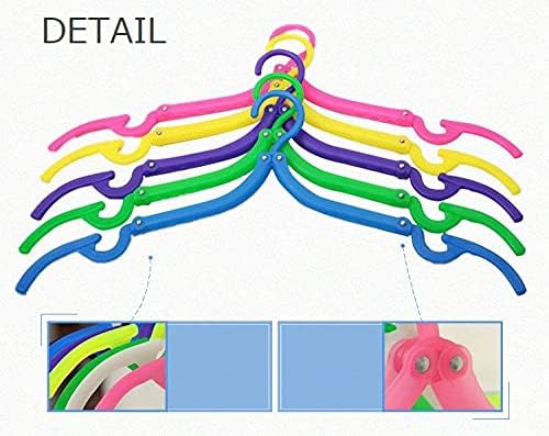 Picture of 6Pcs Fold Clothes Hangers Portable Glamorous Folding Coat Rack - Hanger Multicolor 