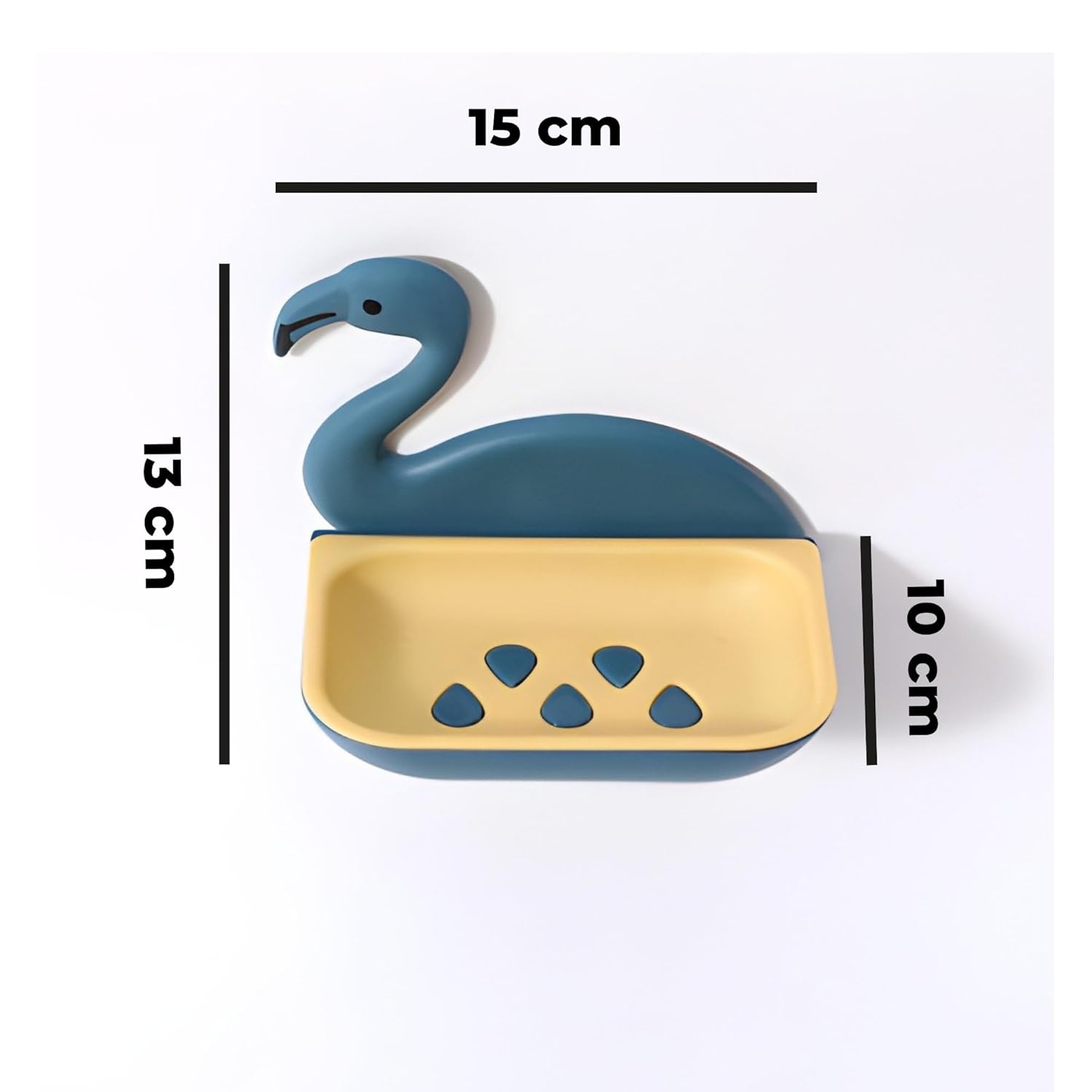 Picture of No Drill Sticky Soap Case Holder With Magic Sticker Bathroom Pvc Soap Case Holder Toilet Shower Soap Dish - 1 pcs Brush Holder -soap holder Off White 