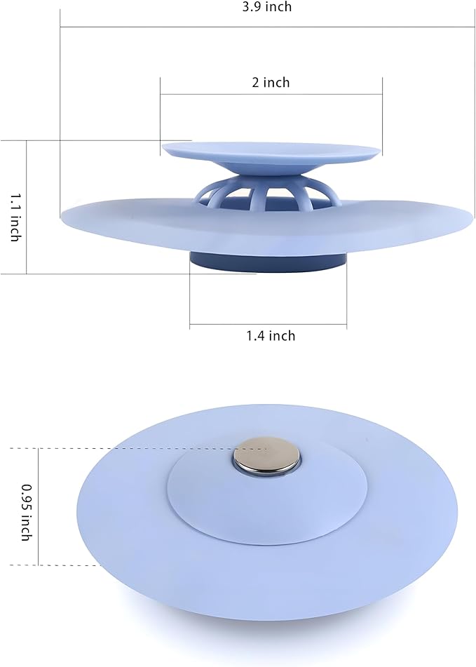 Picture of High-Quality Silicone Sink Strainer Drain Plug for Bathroom Kitchen Sinks Multicolor 