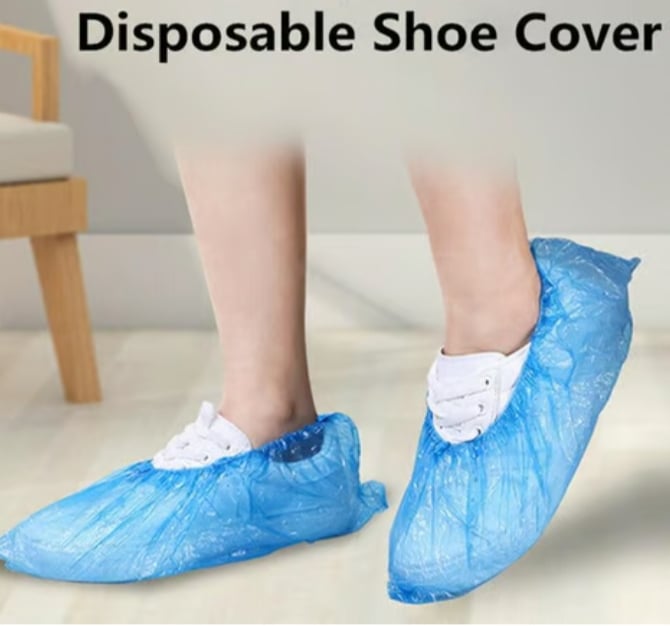 Picture of 1 time use Boot Shoe Covers 30 pcs Blue Int: One size