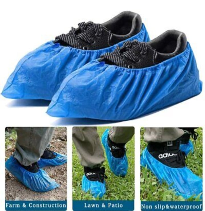 Picture of 1 time use Boot Shoe Covers 30 pcs Blue Int: One size