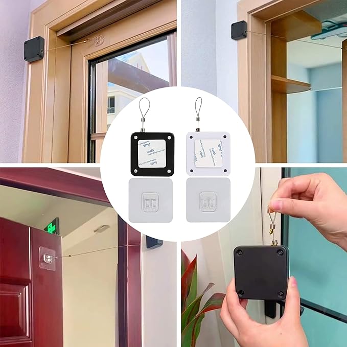 Picture of Multifunction Automatic door closer sensor thai glass locker Black 