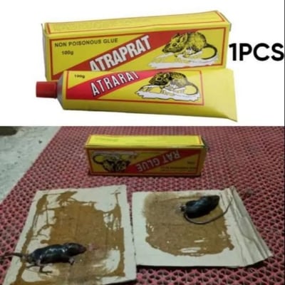 Picture of Heavy Sticky China Glue for Mouse rat catchers 130gm Brown 
