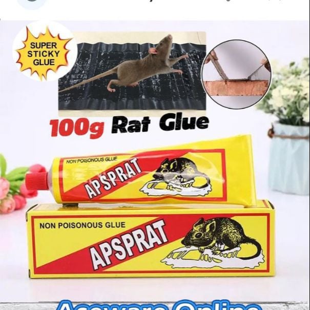 Picture of Heavy Sticky China Glue for Mouse rat catchers 130gm Brown 