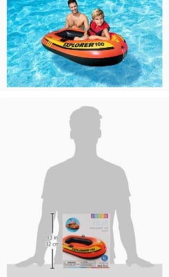 Picture of Kids toy air boat intax 100 inflatable boat Orange 
