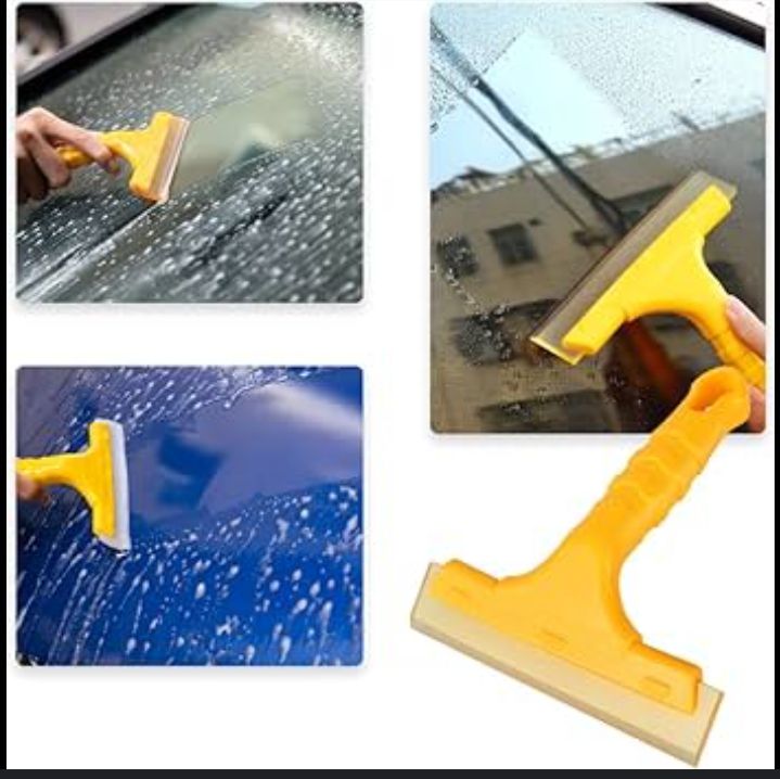 Picture of 1 Pcs Cleaning Shower Squeegee for Glass - Heavy-Duty Window Squeegee Cleaning Brush for Toilet, Glass, Doors,Wiper Cleaning Tool for Door, Kitchen, Glass, Car  