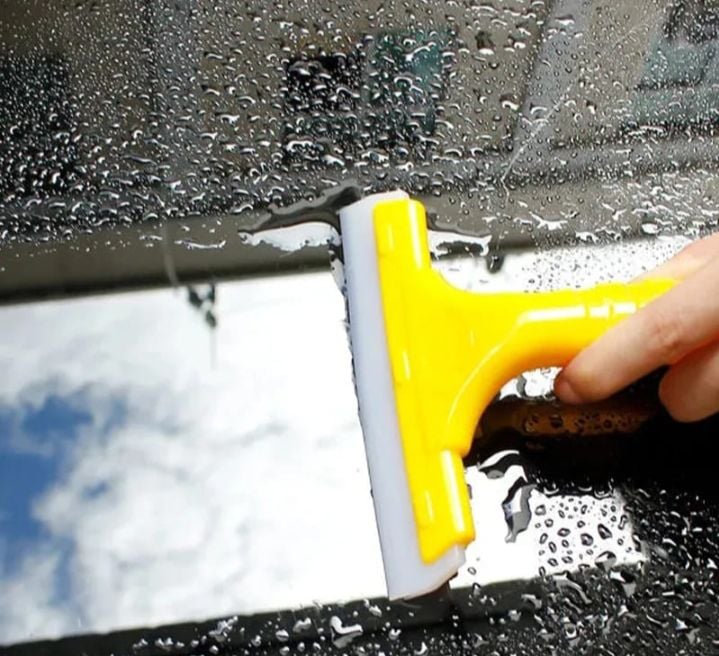 Picture of 1 Pcs Cleaning Shower Squeegee for Glass - Heavy-Duty Window Squeegee Cleaning Brush for Toilet, Glass, Doors,Wiper Cleaning Tool for Door, Kitchen, Glass, Car  