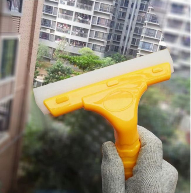 Picture of 1 Pcs Cleaning Shower Squeegee for Glass - Heavy-Duty Window Squeegee Cleaning Brush for Toilet, Glass, Doors,Wiper Cleaning Tool for Door, Kitchen, Glass, Car  