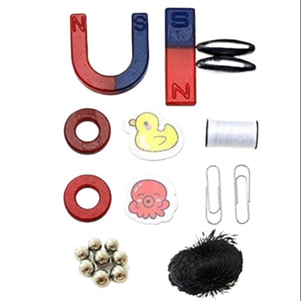 Picture of Kis magnetic toy set DIY Student Experiment Series-Physics Magnet Polarity Power Discovery Educational School Science Toy Kit Black 