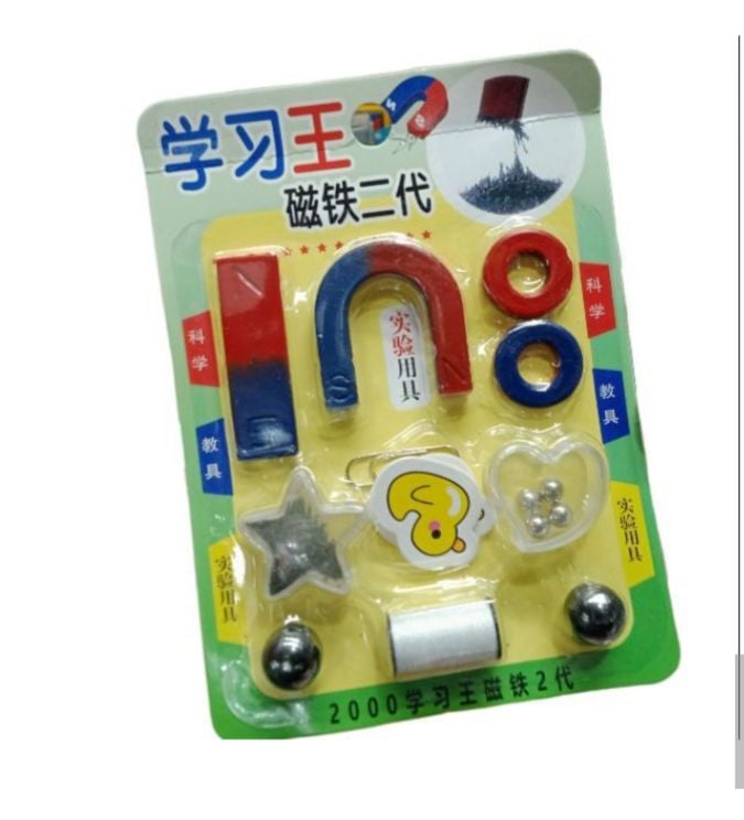 Picture of Kis magnetic toy set DIY Student Experiment Series-Physics Magnet Polarity Power Discovery Educational School Science Toy Kit Black 
