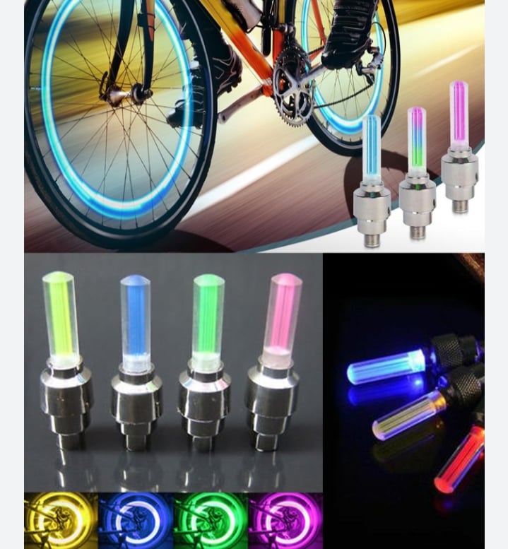 Picture of 2 Pack Bicycle wheel flash light reflector light Multicolor 