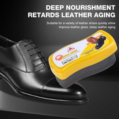 Picture of Shoe shiner China instant shoe brighter Spong Black Int: One size