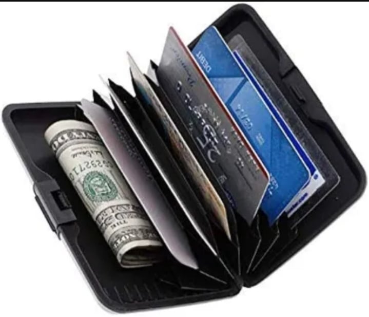 Picture of Card holder Security credit card wallet multicolor Black 