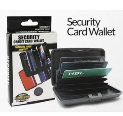 Picture of Card holder Security credit card wallet multicolor Black 