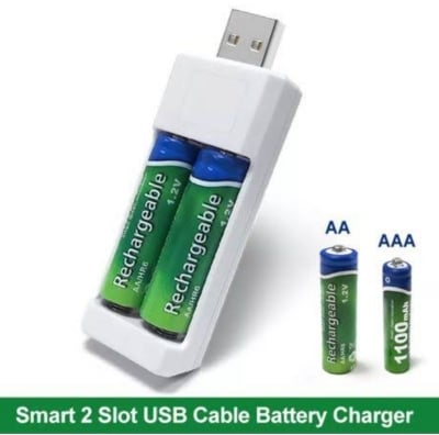Picture of USB Pencil Battery Charger for AAA/AA Fast Smart Small Portable charger  