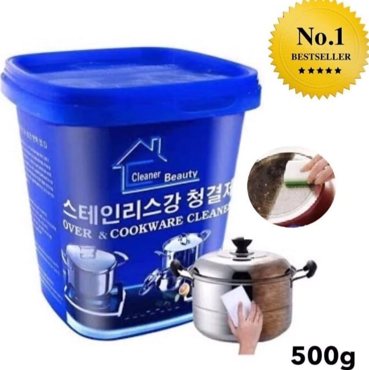 Picture of Oven & Cookware Cleaner Stainless Steel Cleaning Paste Remove Stains from Pots Pans Multi-Purpose Cleaner & Polish Removes Household Cleaner  