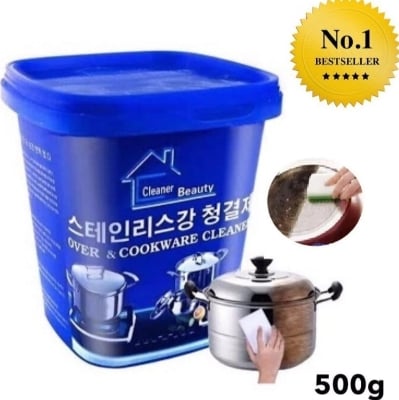 Picture of Oven & Cookware Cleaner Stainless Steel Cleaning Paste Remove Stains from Pots Pans Multi-Purpose Cleaner & Polish Removes Household Cleaner  
