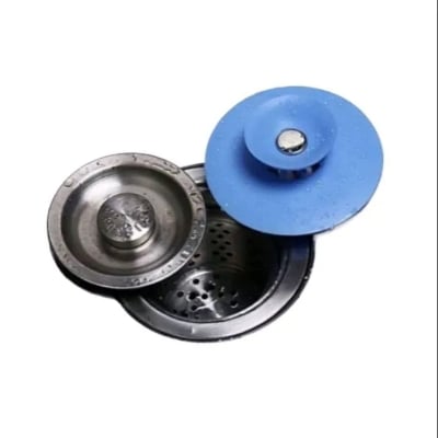 Picture of Silicone Sink Stopper for Tub and Shower with Hair Catch, Water Stopper for Bathroom and Kitchen Sinks, Now Exclusive at Wanda Store Multicolor 
