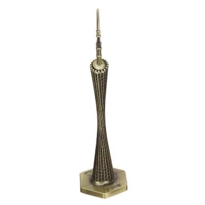Picture of Canton Tower Statue Showpiece for Home Decor and Occasion Gold 