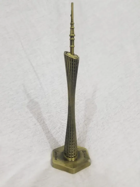 Picture of Canton Tower Statue Showpiece for Home Decor and Occasion Gold 