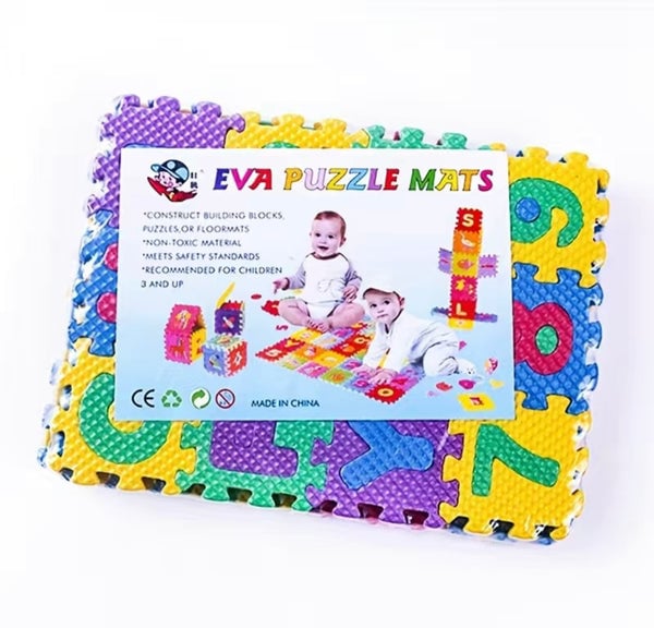 Picture of 36 Pcs Alphabet Puzzel Met for Childrens Multicolor 