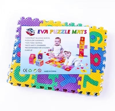 Picture of 36 Pcs Alphabet Puzzel Met for Childrens Multicolor 
