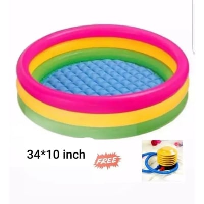 Picture of Baby Bath Tub FREE pumper (34 X 10 inch) Multicolor 