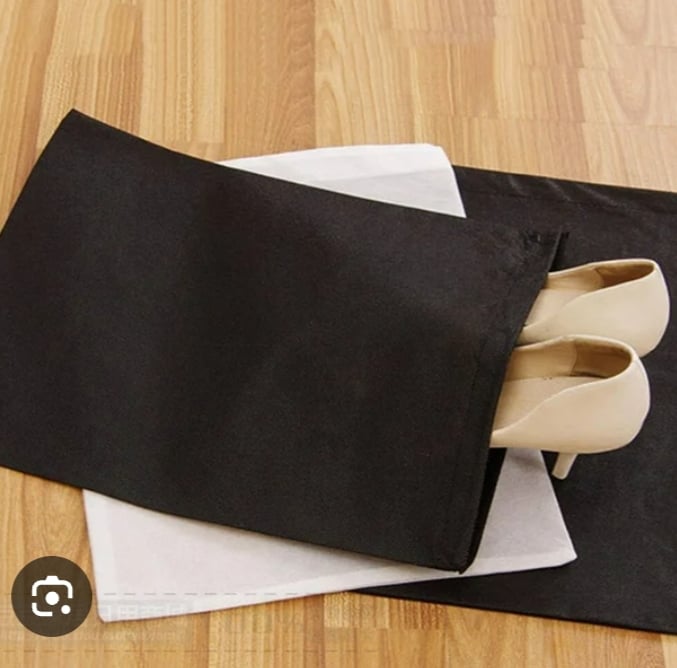 Picture of 3 Pack Shoe Bags Travel Bags for Men Women Black 