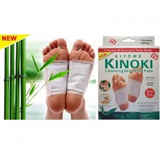 Picture of Kinoki Cleansing Detox Foot Pad - 10 Pads White 