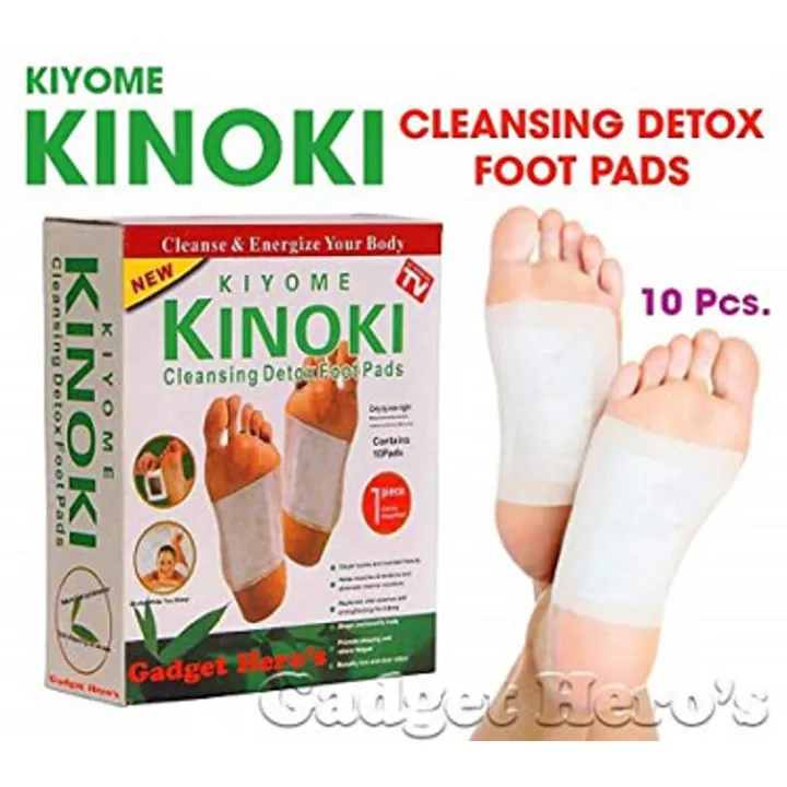 Picture of Kinoki Cleansing Detox Foot Pad - 10 Pads White 