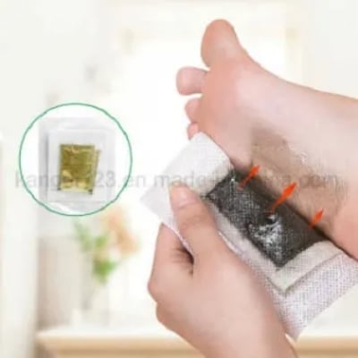 Picture of Kinoki Cleansing Detox Foot Pad - 10 Pads White 
