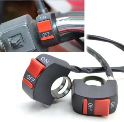 Picture of Motorcycle Headlight Switch Handlebar Toggle Switch with On Off Push Button for U5 U7 U2 Motorcycles Scooter Electrombile Motorbike  