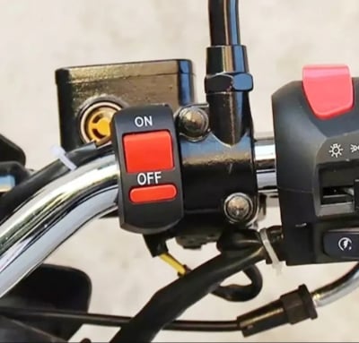 Picture of Motorcycle Headlight Switch Handlebar Toggle Switch with On Off Push Button for U5 U7 U2 Motorcycles Scooter Electrombile Motorbike  