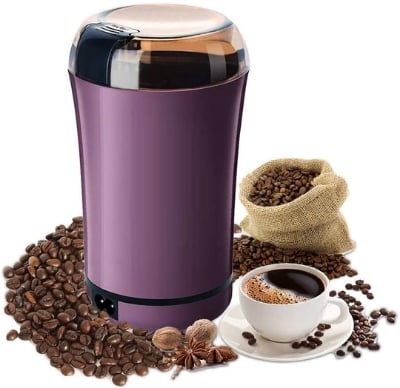 Picture of Mini Electric Blender Coffee Bin Chopper Superfine Powder Grinding Milling Bin Crop Mosquito Electric Coffee Grinder Purple 